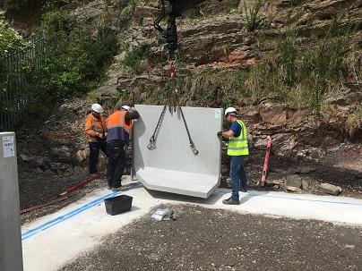 Two-metre pre-cast concrete panels help reduce bund wall installation by two weeks